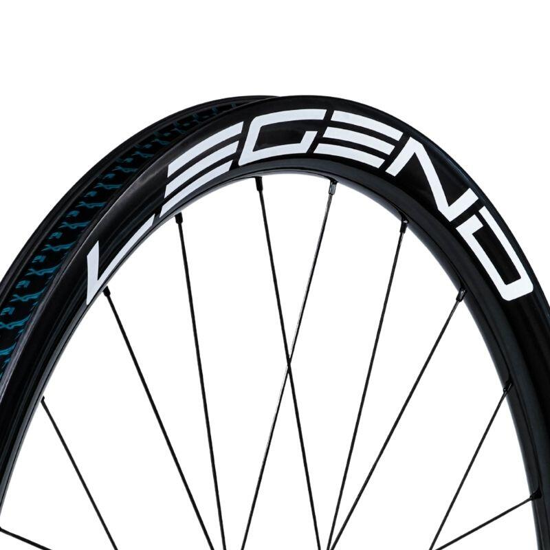 Paire de roues carbone route/allroad 40 mm frein disque Legend Wheels Premium5 4/5