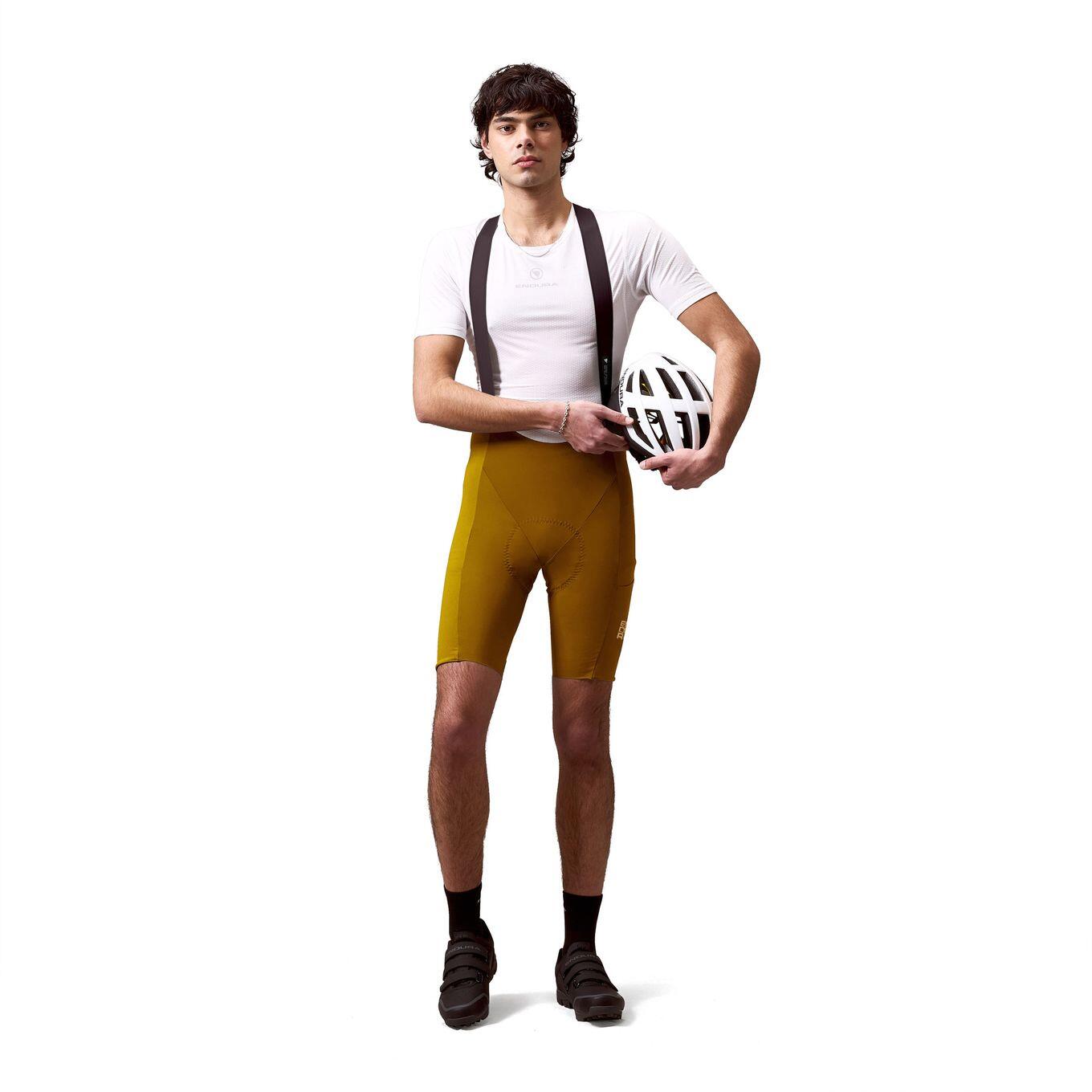 Pantaloncini corti con bretelle Endura Alltrack Ride Marrone Uomo 3/5