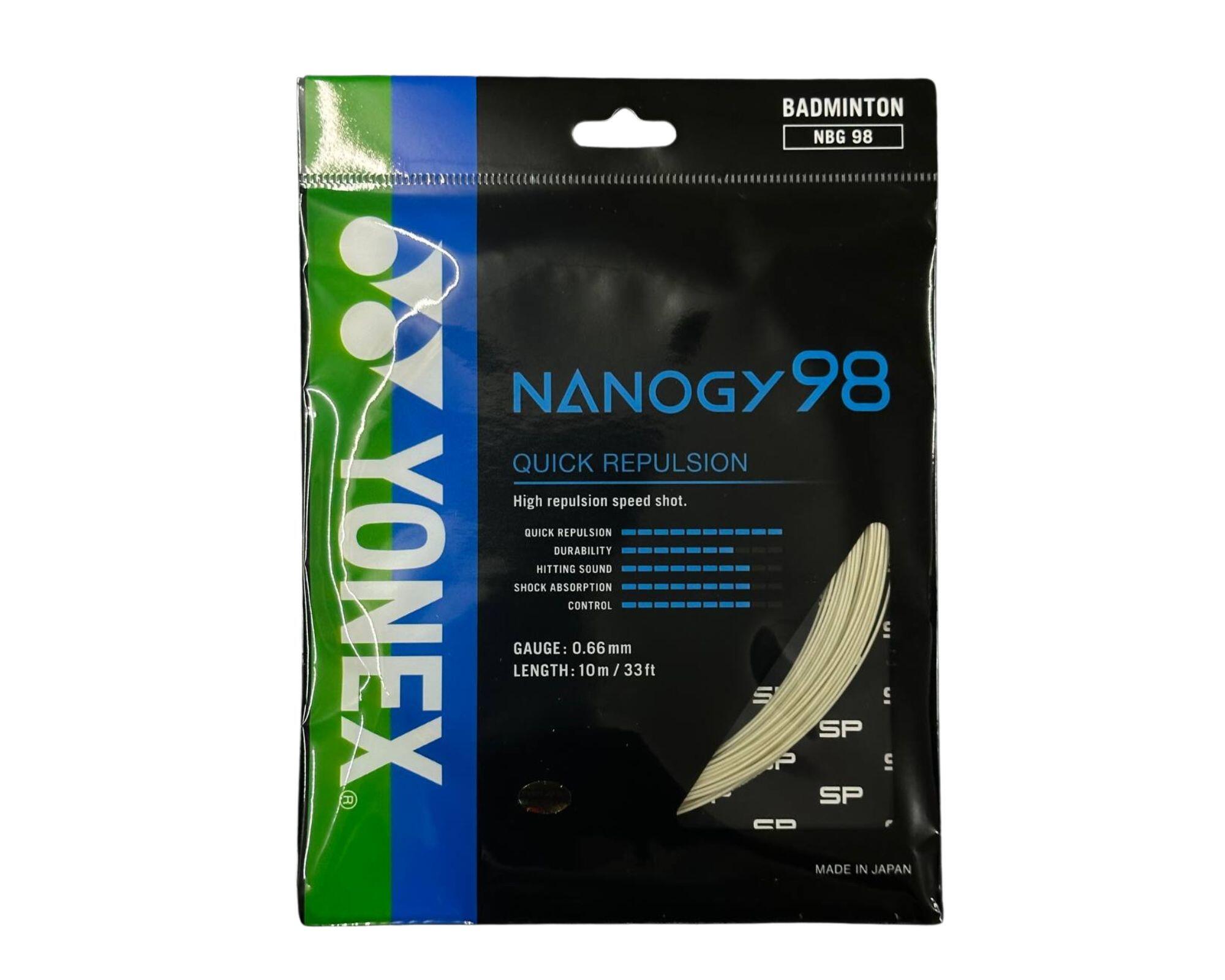 Yonex ナノジー ナノジー98 YONEX NANOGY 98 10m 0 66mm ガット - メルカリ