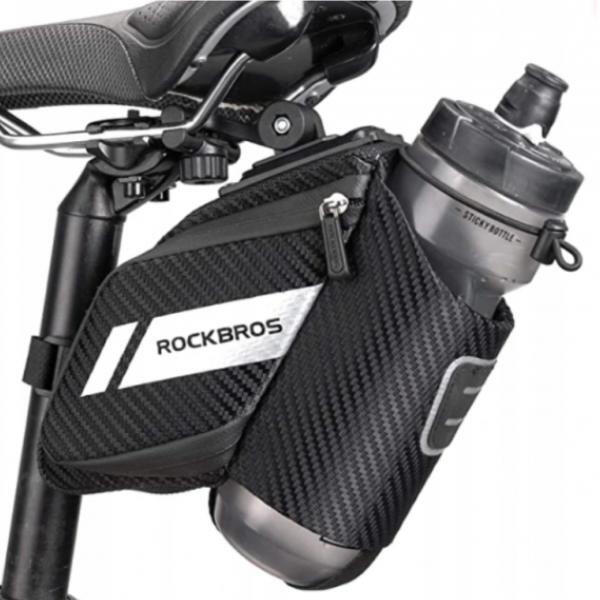 Torba rowerowa podsiodłowa z uchwytem na bidon Sakwa ROCKBROS (C32BK) 2/7
