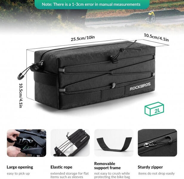 Torba rowerowa na kierownicę ROCKBROS B111 sakwa wodoodporna 2/7