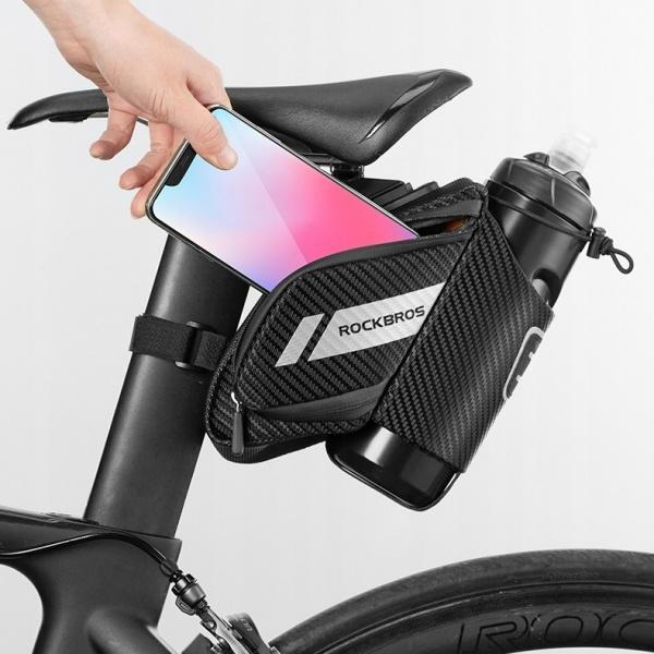 Torba rowerowa podsiodłowa z uchwytem na bidon Sakwa ROCKBROS (C32BK) 6/7