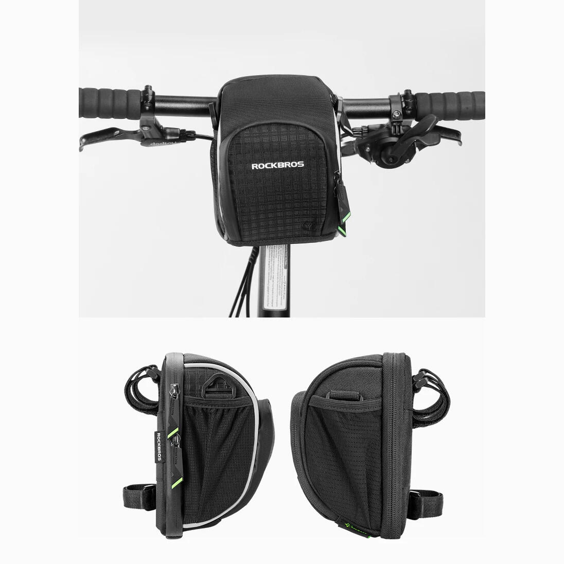 Sakwa, torba rowerowa pod siodełko i na kierownicę Rockbros H7-1BK 2/7