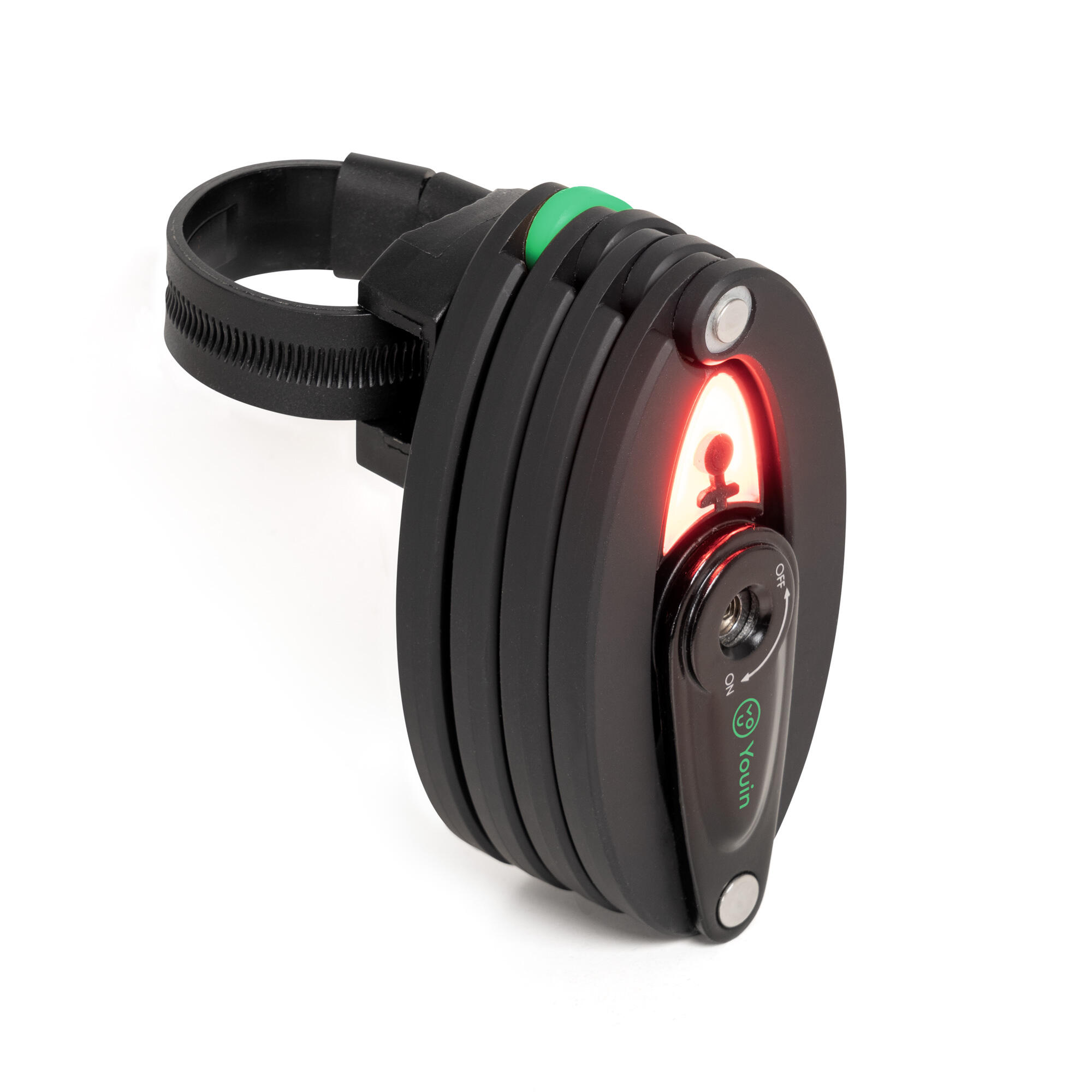 Cadenas pliable YOUIN à LED, en alliage d'acier, étanche 5/5