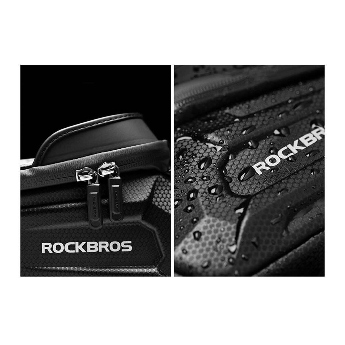 Sakwa, uchwyt rowerowy na telefon torba na ramę Rockbros B68 6/7