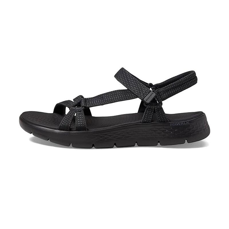 Sandales Plates Femme Skechers  Noir 3/5
