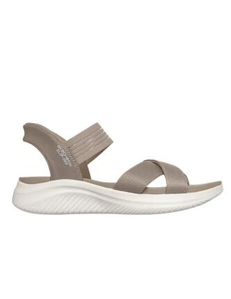 Sandales pour femme Skechers Ultra flex Beige.