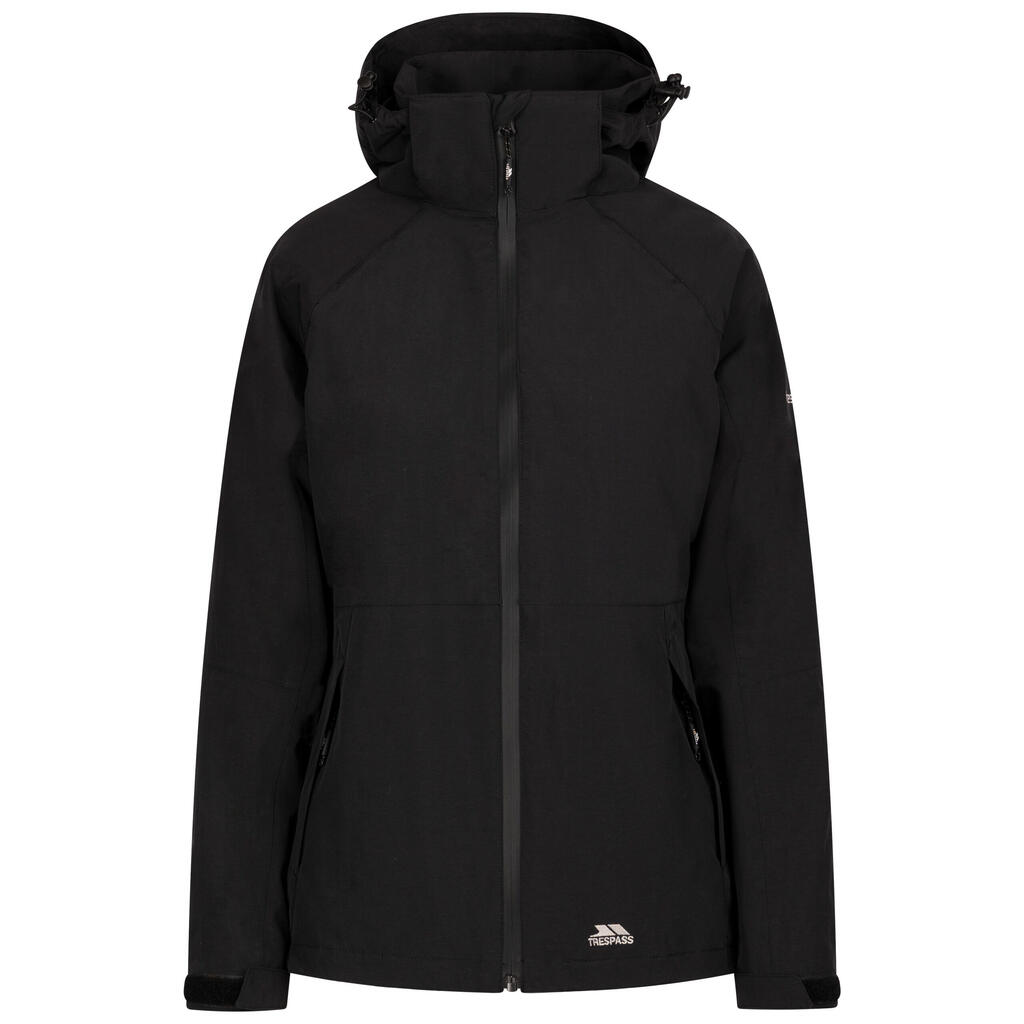 Womens Waterproof Jacket Tilbury - Lined Hooded Jacket with Zip Pockets