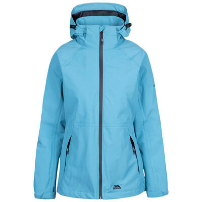 Dames waterdichte hoodie-jack met rits trespass tilbury