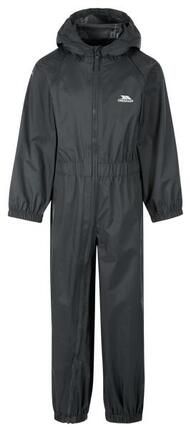 Trespass Button – Unisex Kinder-Regenanzug, Dunkelgrau