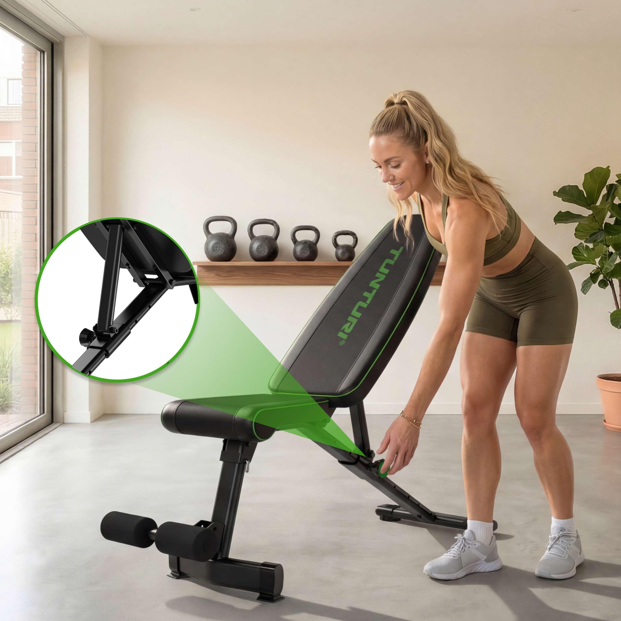 Banco de entrenamiento ajustable Tunturi UB20 3/7