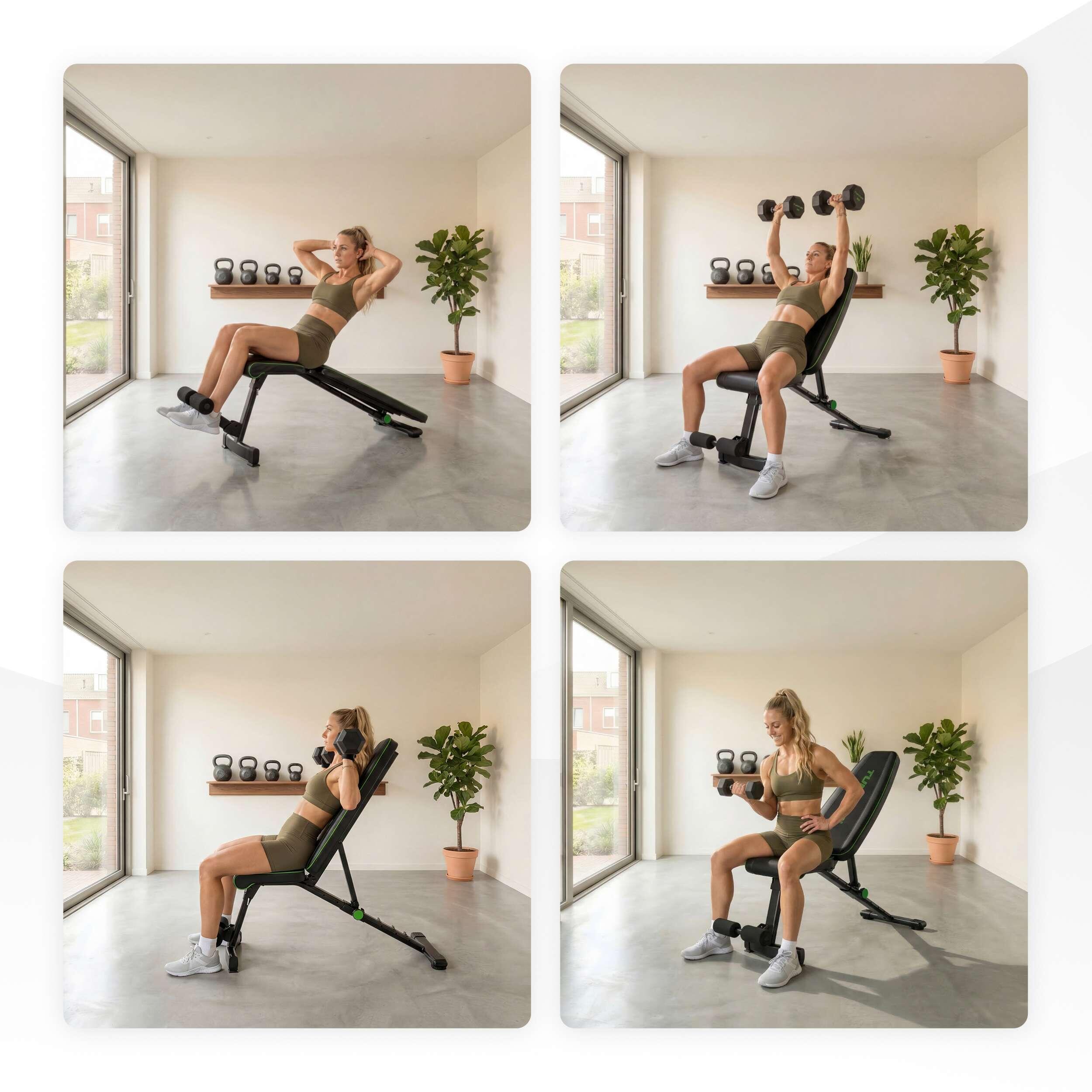 Banco de entrenamiento ajustable Tunturi UB20 6/7