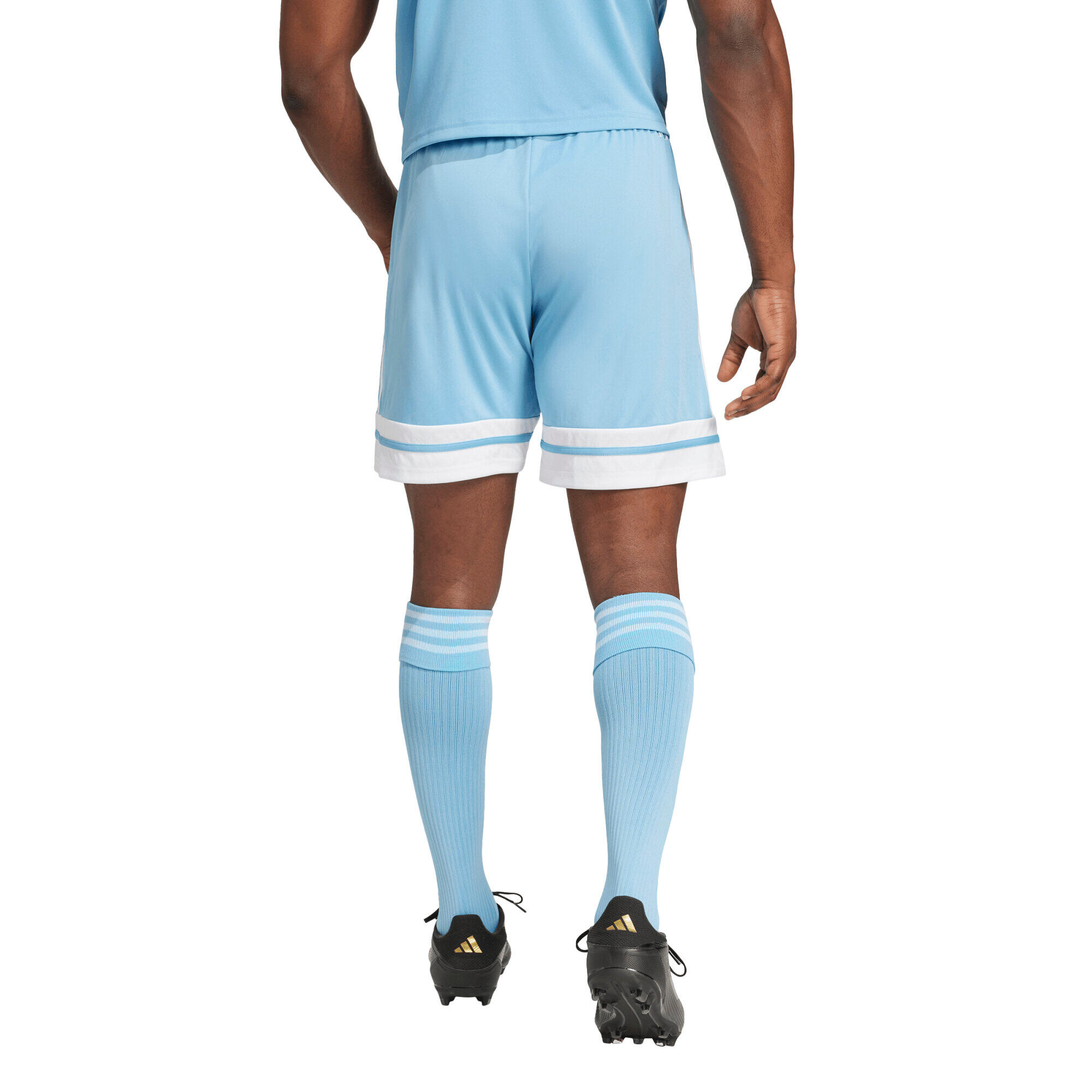 PANTALONCINO da calcio uomo adidas azzurro 3/7