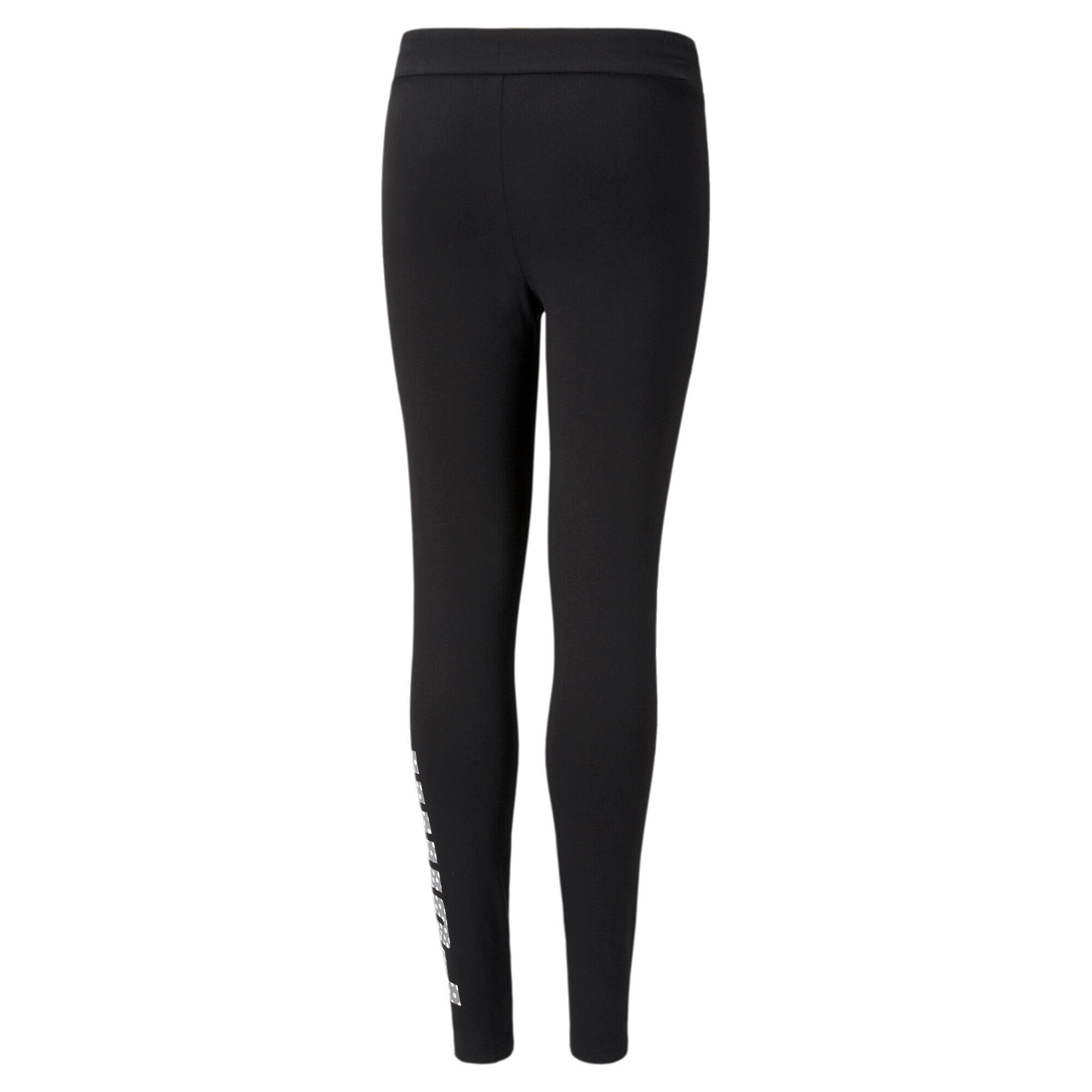 Leggings Puma Alpha infantil, negro, algodón 95% 2/2