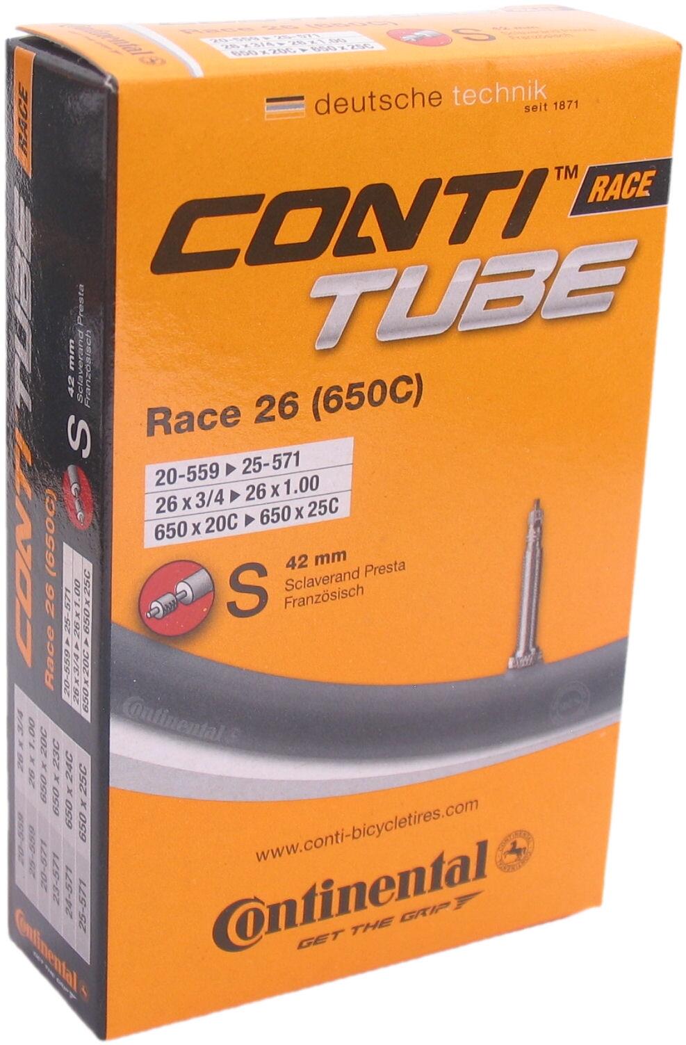 Chambre à Air Continental Race 26'' (650C) Presta 42 mm 2/3