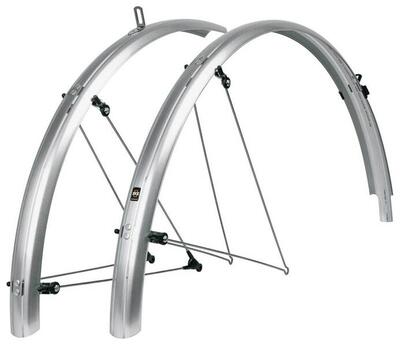 Sks bluemels basic spatbordset 28" zilver