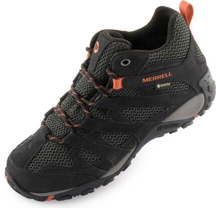 Merrell Alverstone Mid GTX femme - chaussures outdoor montantes noires