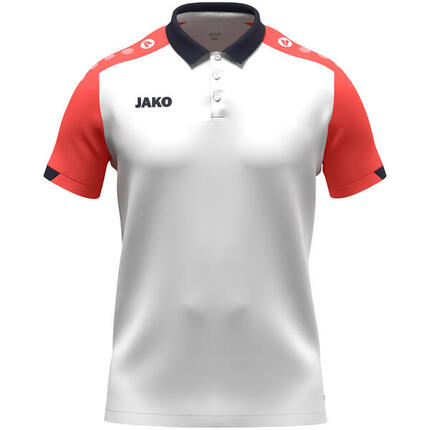 Jako Dynamic Polo Hommes - Gris Clair / Blanc / Gris - L