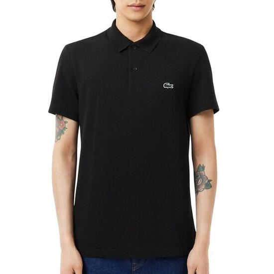 Polo Lacoste Regular Fit Cotone Nero