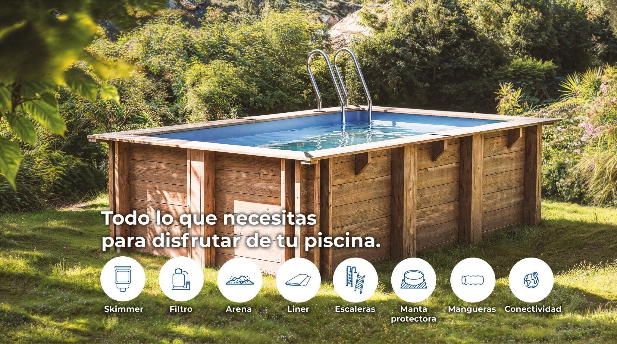 Sunbay Mint Holzpool - 1010 x 418 x 146 cm Rechteckig 7/7