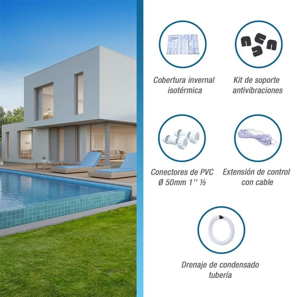 Poolex Silverline Fi Full Inverter WiFi Bomba de calor para piscina Silverline 6/7