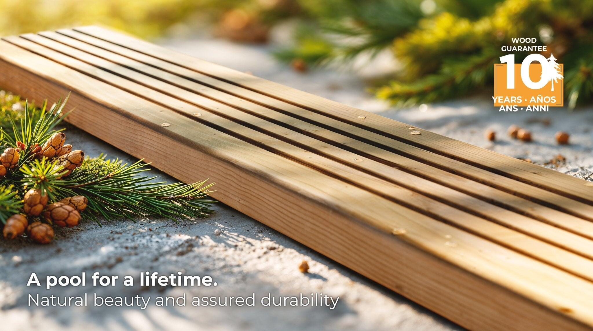 Piscina MADERA NATURAL 632 X 335 X 130 cm 5/7