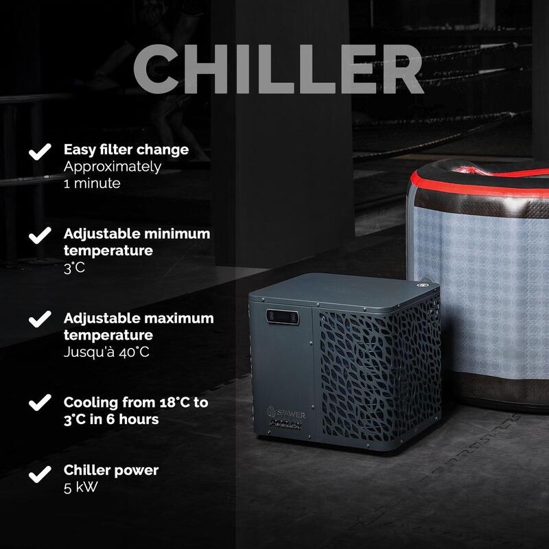 Pachet Chiller 5kW ICEBATH UFC DUO NETSPA: Terapie cu frig - 170x92x67cm