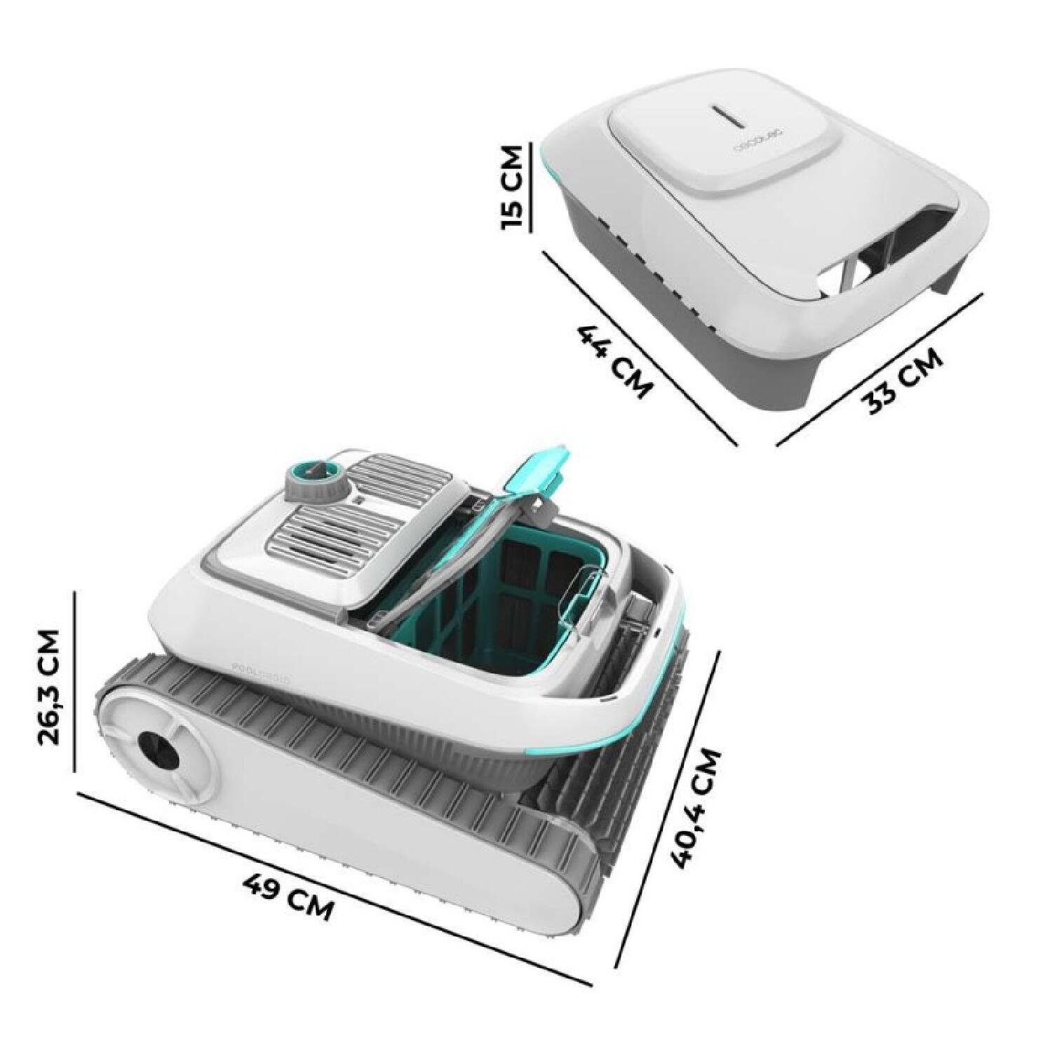 Robot Pulitore Piscine Cecotec per Fondi, Pareti, Linea di Galleggiamento e Supe 6/7