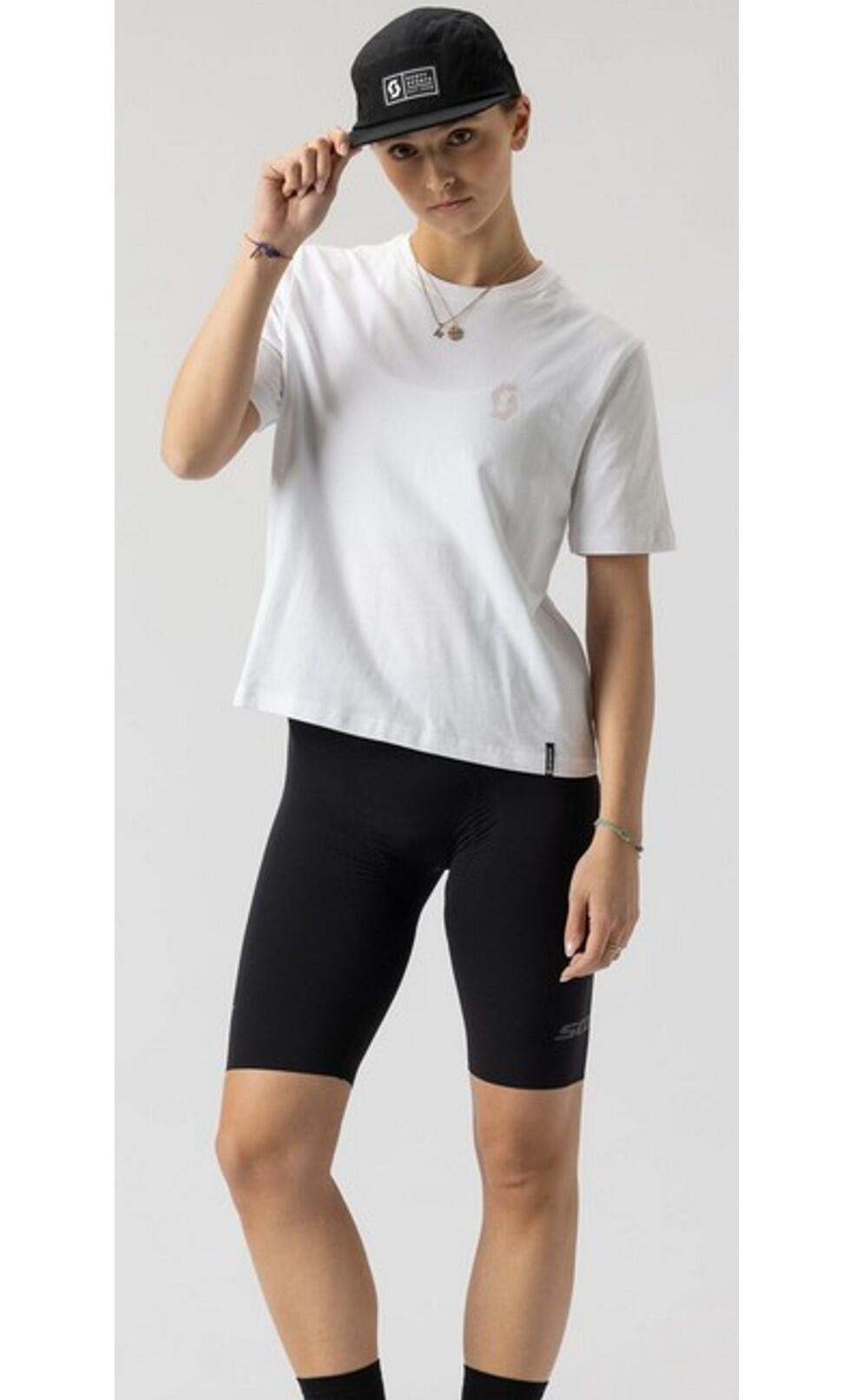 Camiseta de mujer Scott WS GRAPHIC SS blanco 4/4