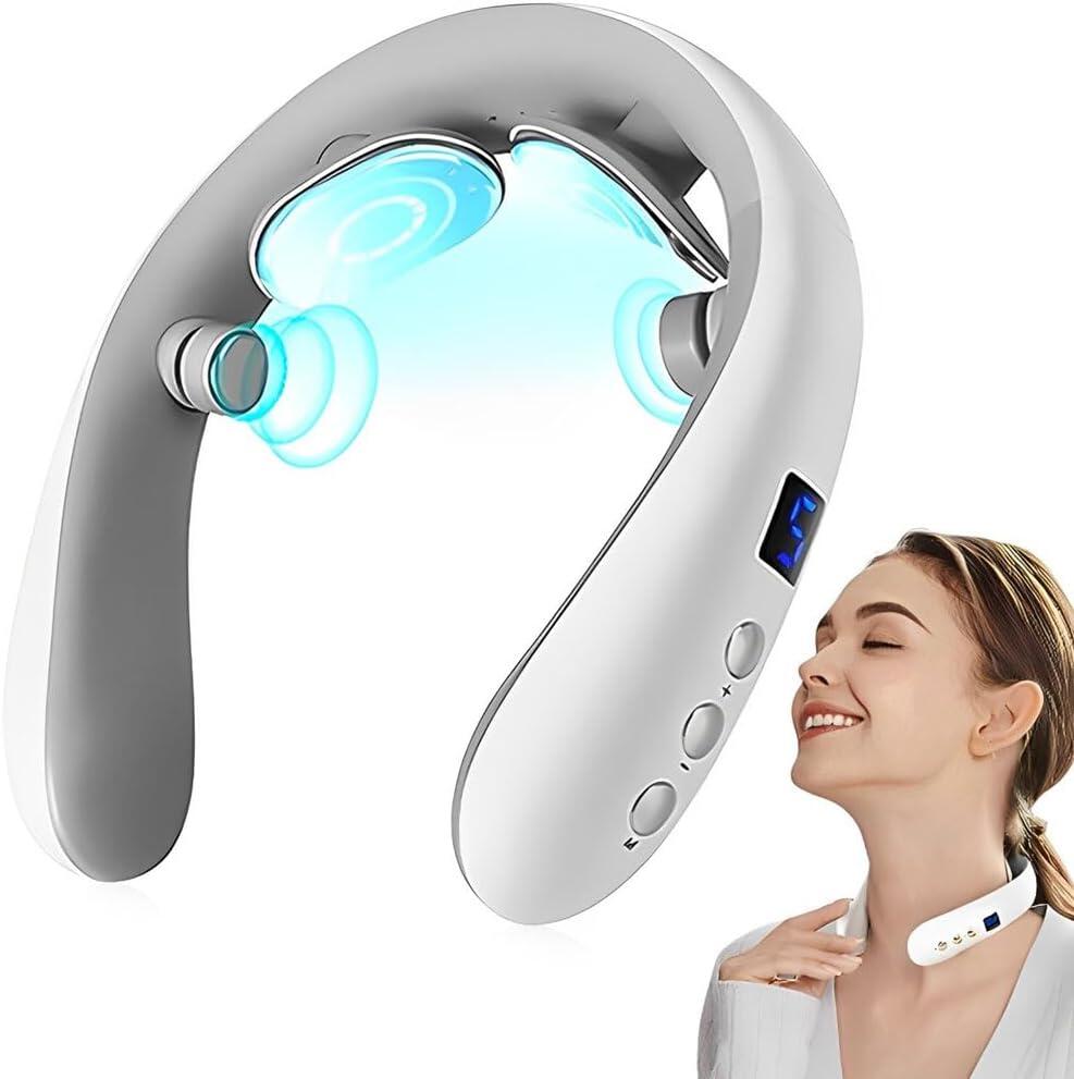 Wireless Neck Massager with Heat & 10 Modes