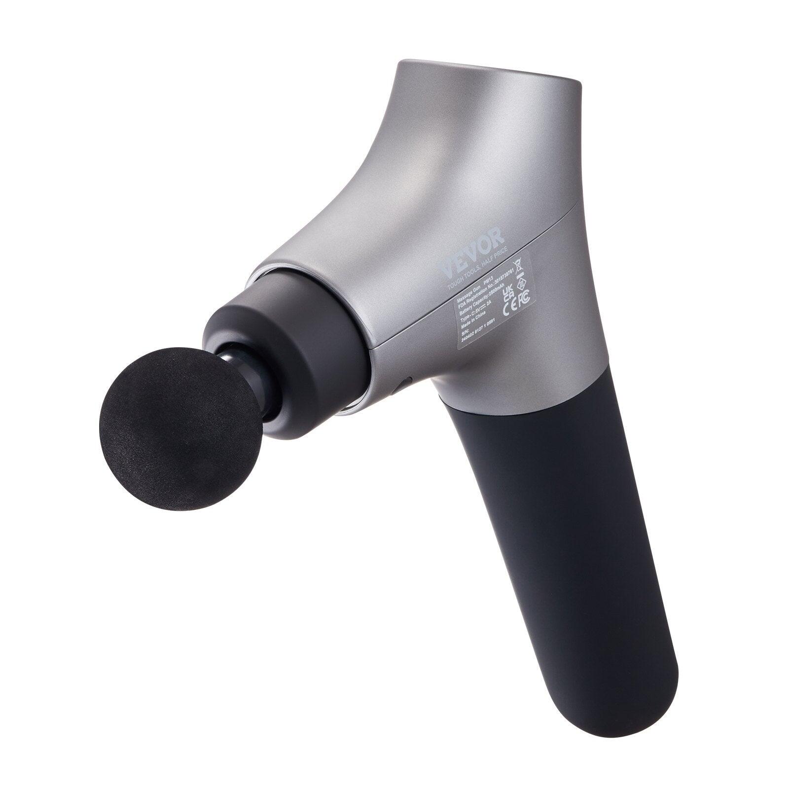 Percussion Muscle Massager for Athletes - with 6 Speed Levels & 4 Massage Heads
