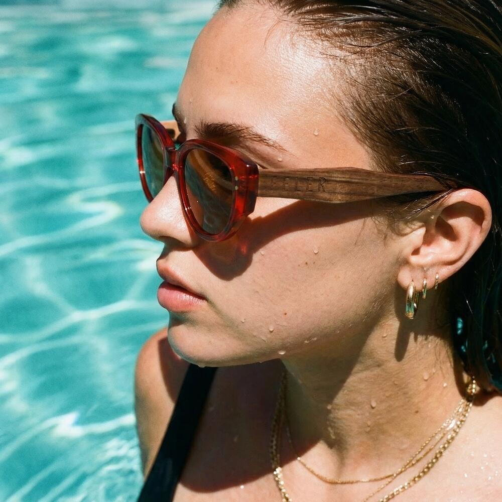 Lunettes de soleil en bois Feler 2616-2 unisexe, taille 53 mm 5/7