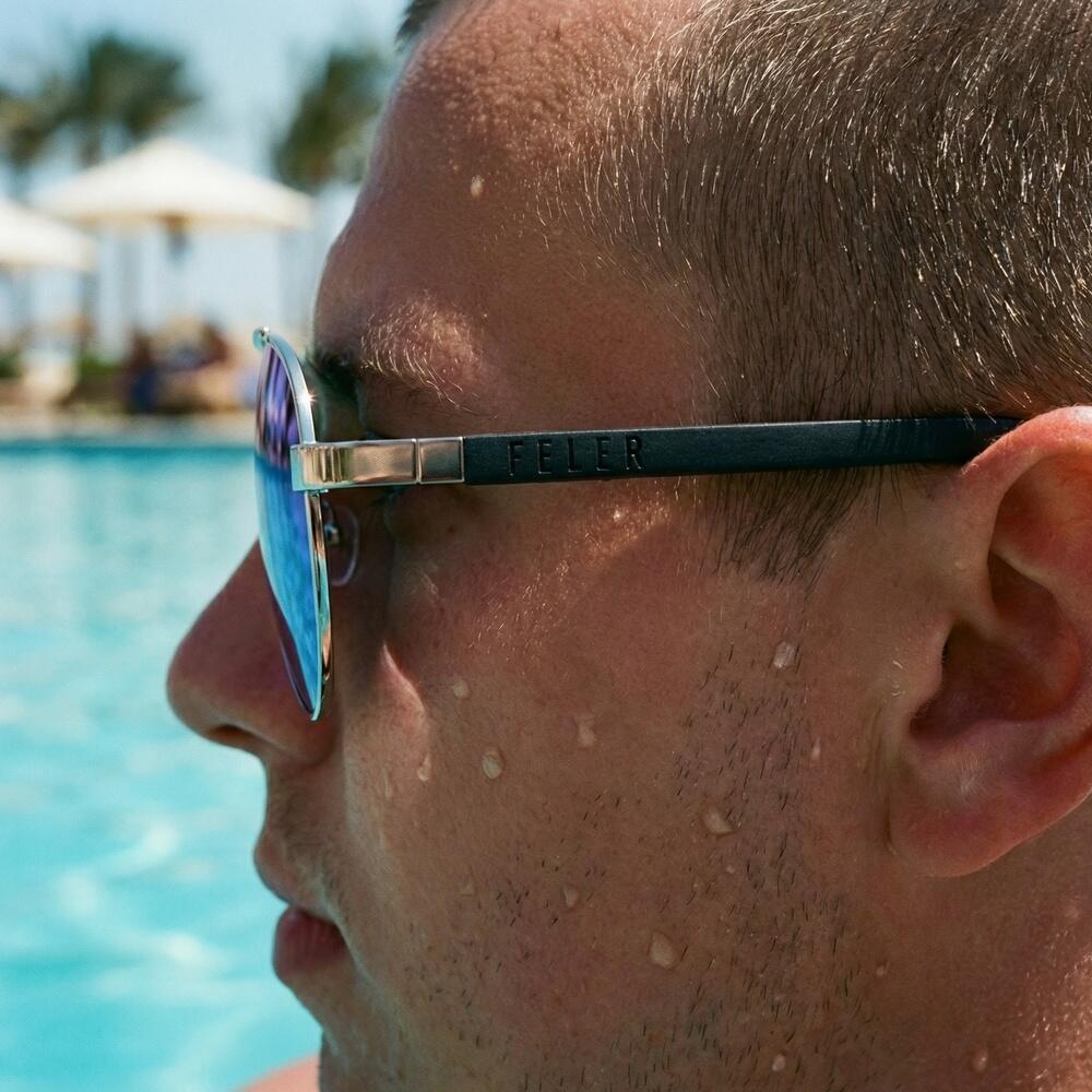 Lunettes de Soleil Feler 1705M-4 Polarisées en Bois Unisexe 56 mm 5/6