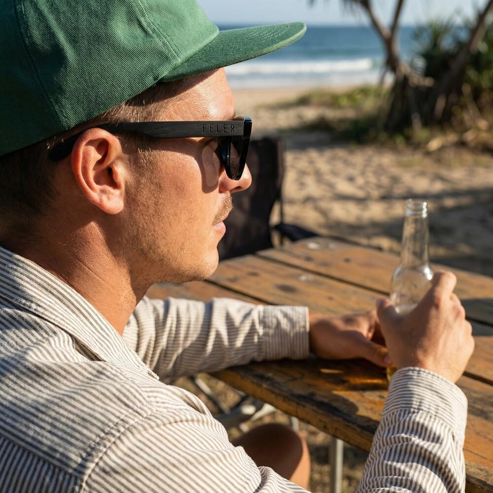 Lunettes de soleil en bois Feler 2541-1 unisexe, taille 54 mm 5/6