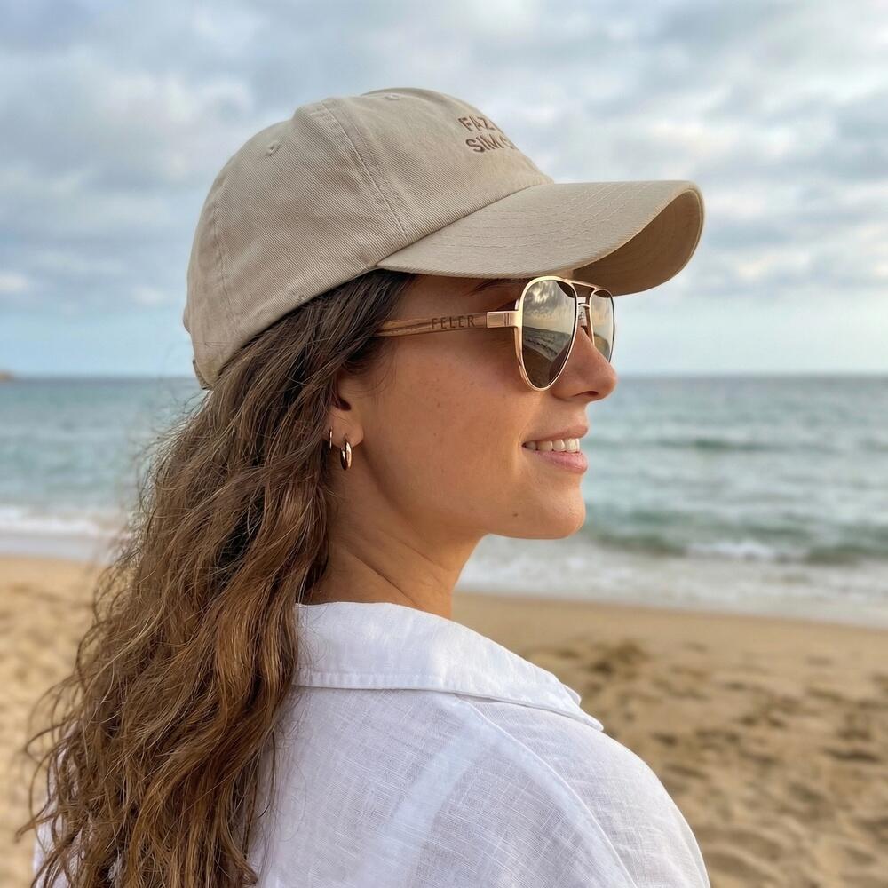Gafas de Sol Feler 1803-2 Polarizadas de Madera Unisex 56 mm 5/6