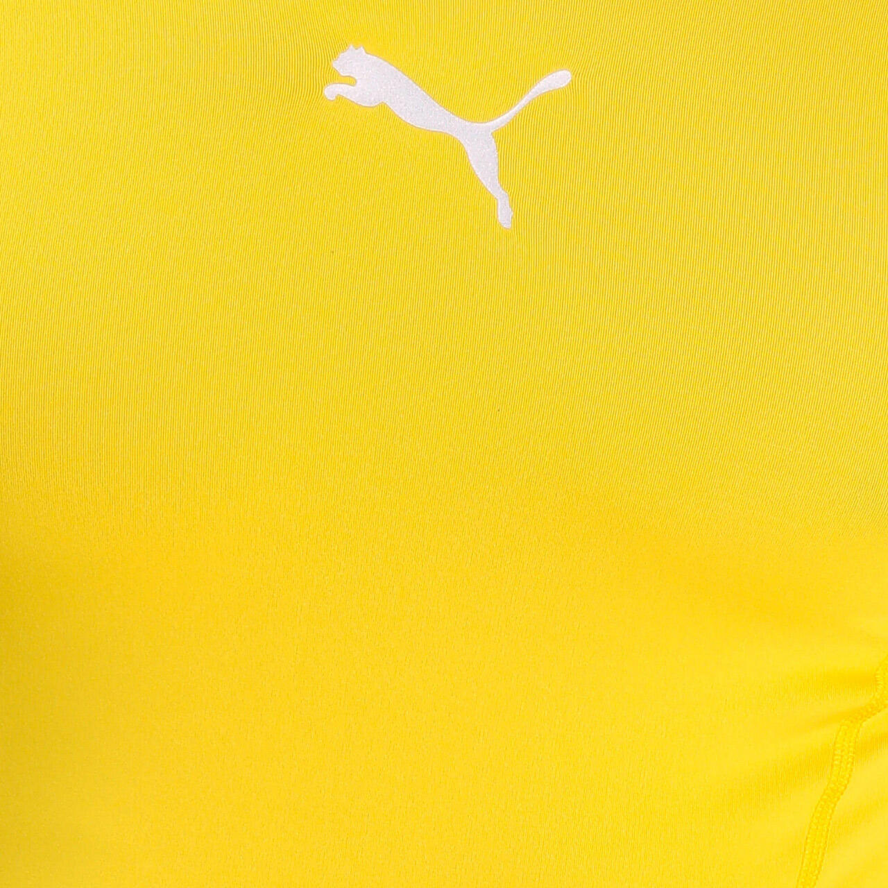Camiseta térmica de compresión PUMA, manga corta, dryCELL, Amarillo 5/6
