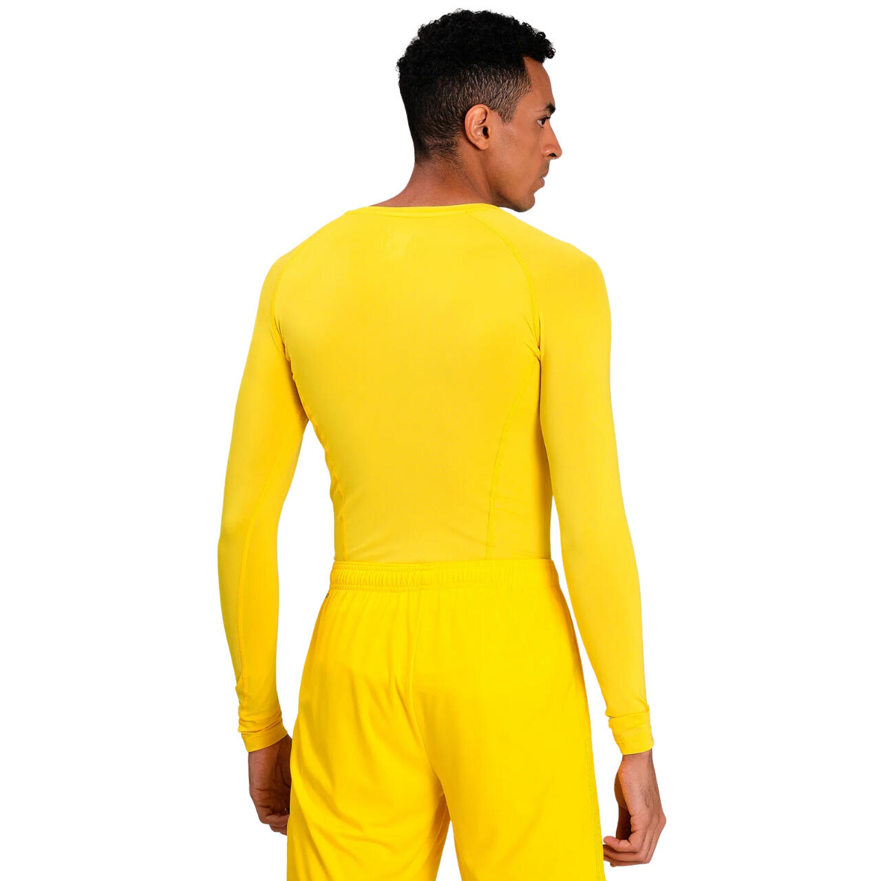 Camiseta térmica de compresión PUMA, manga corta, dryCELL, Amarillo 4/6
