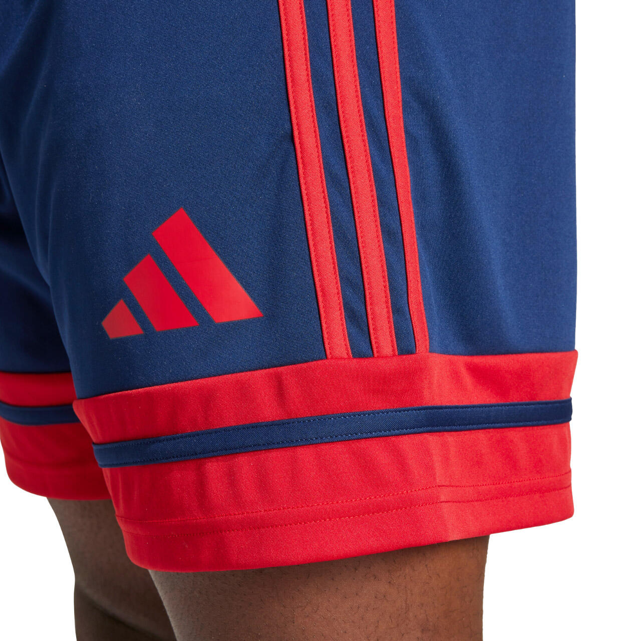 PANTALONCINO da calcio uomo adidas blu/rosso 6/6