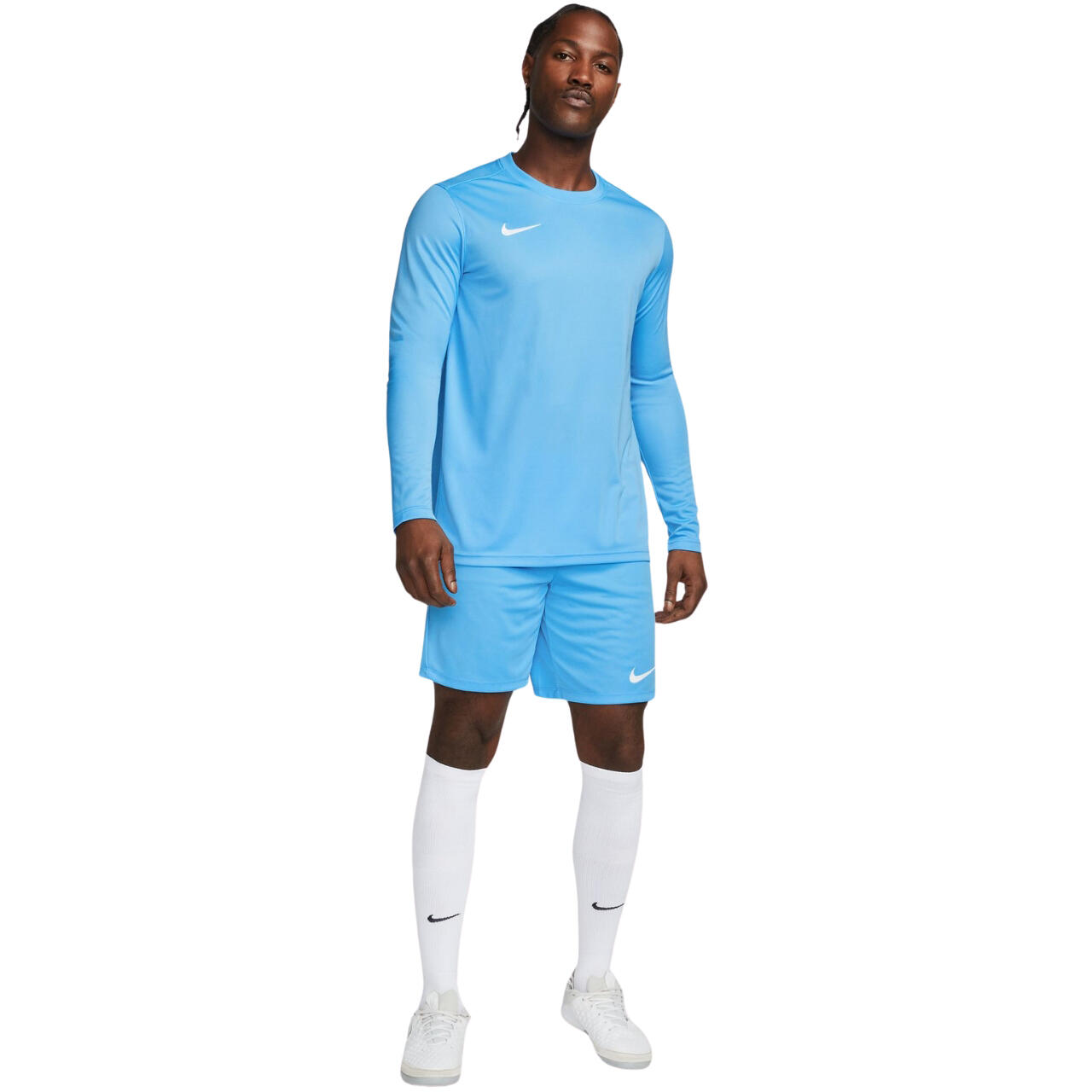 T-shirt manches longues Nike bleu clair pour entraînement 5/6