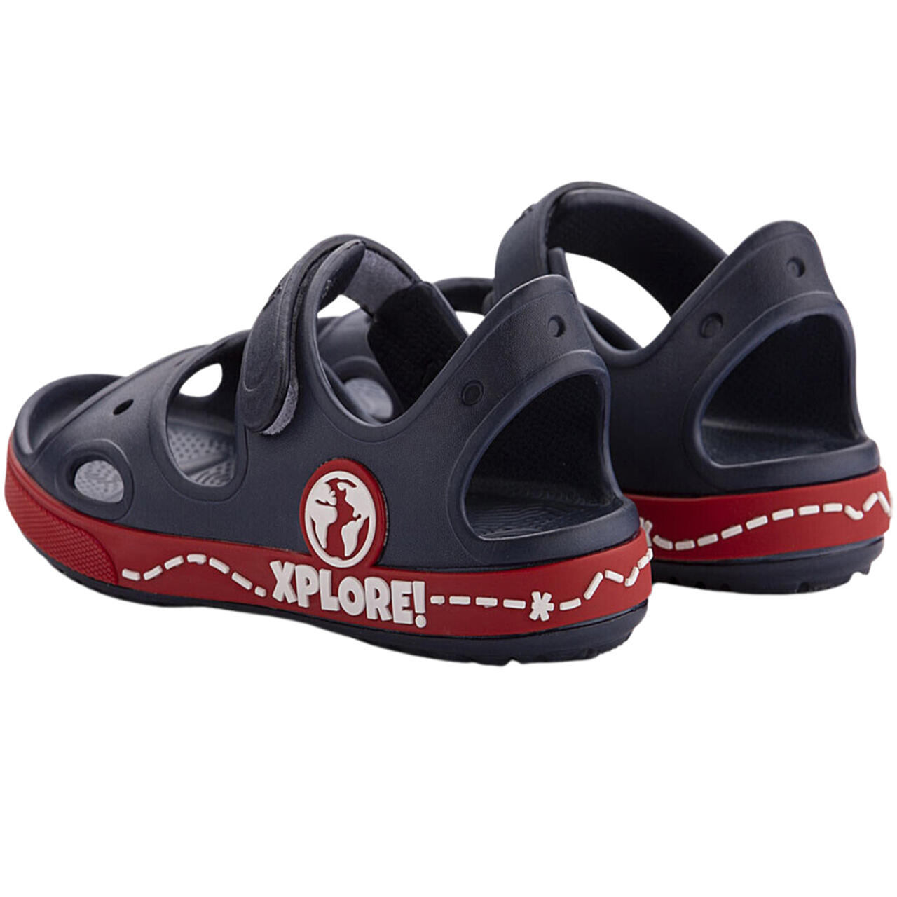 Sandalias infantiles Coqui CoquiAir, rojas 3/4
