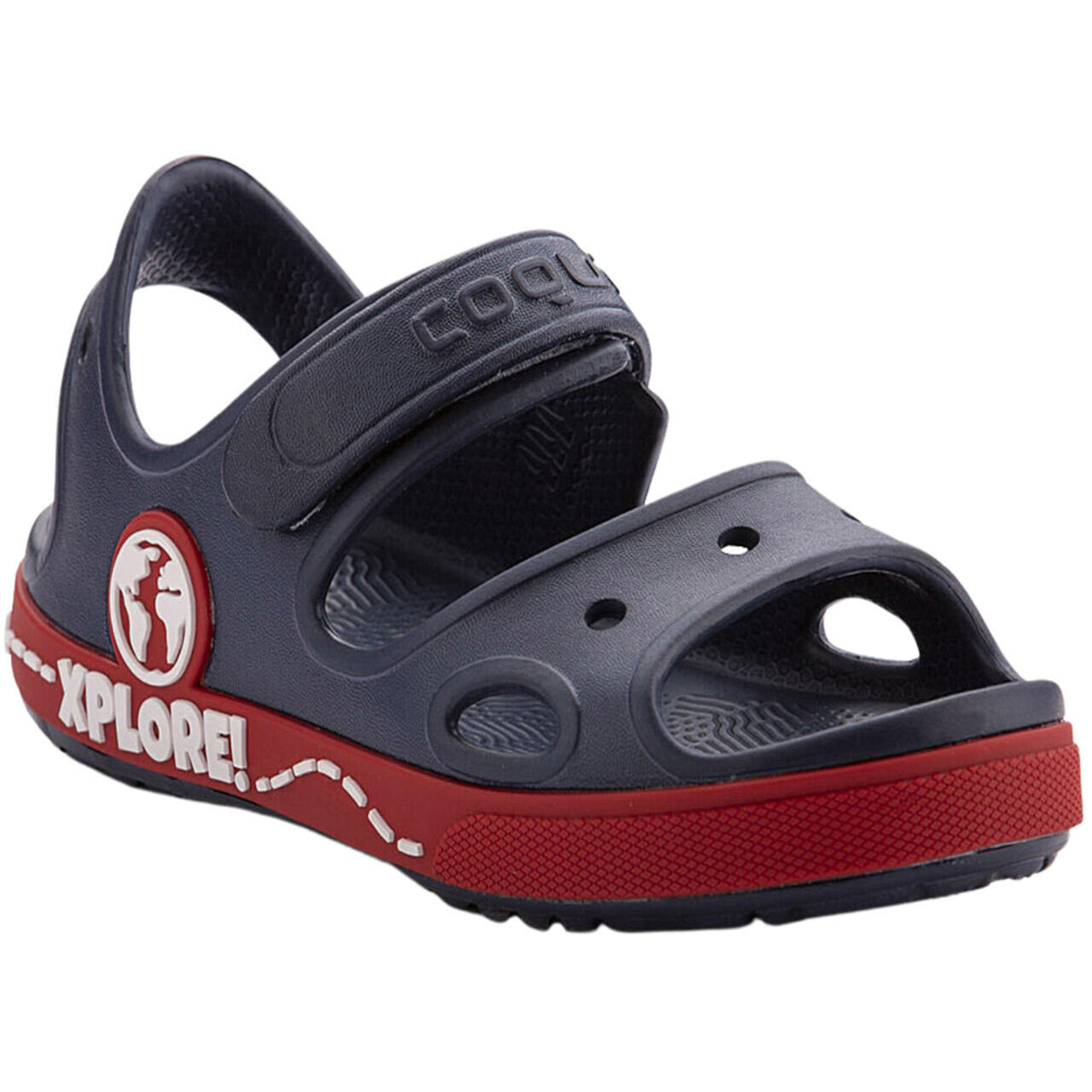 Sandalias infantiles Coqui CoquiAir, rojas 2/4