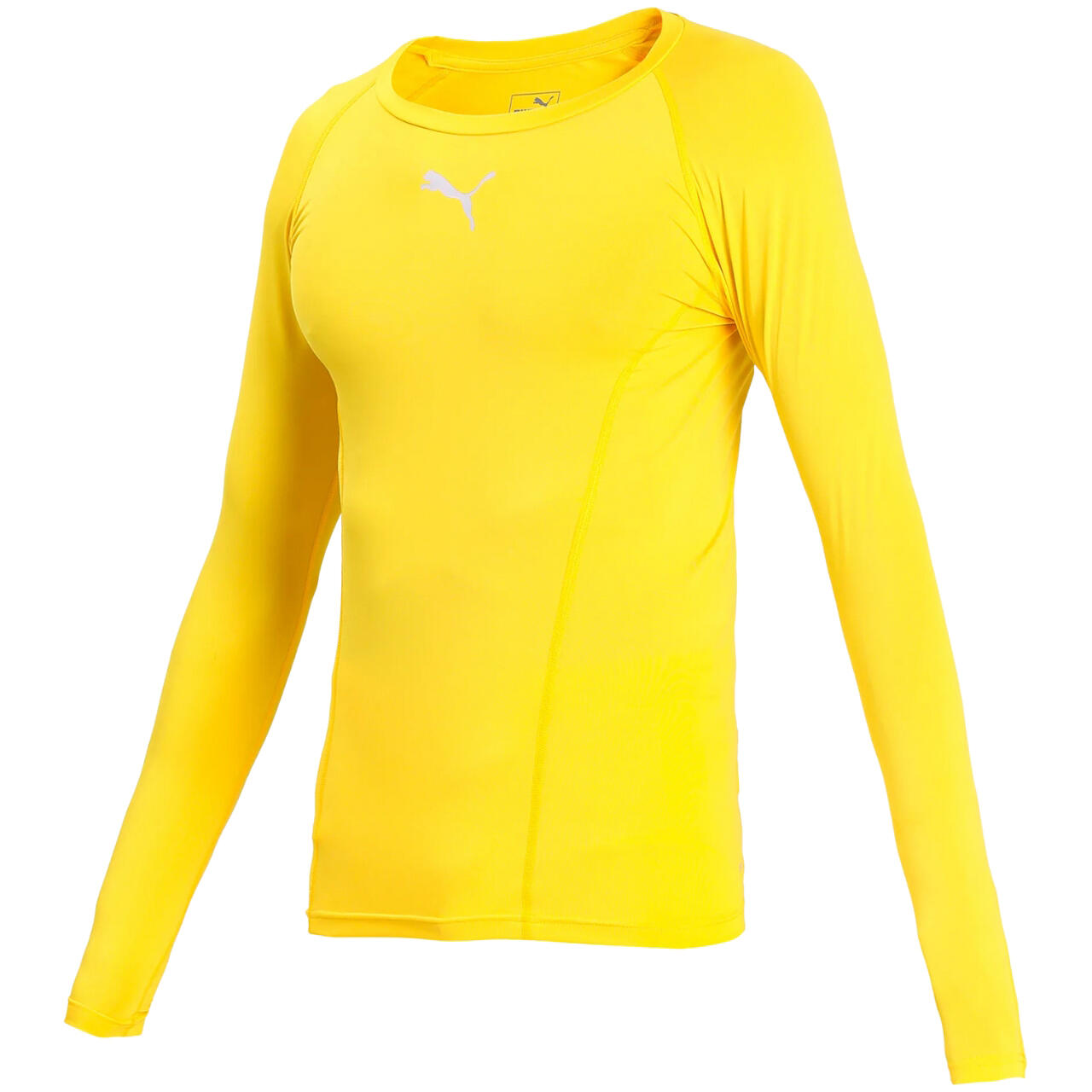 Camiseta térmica de compresión PUMA, manga corta, dryCELL, Amarillo 2/6