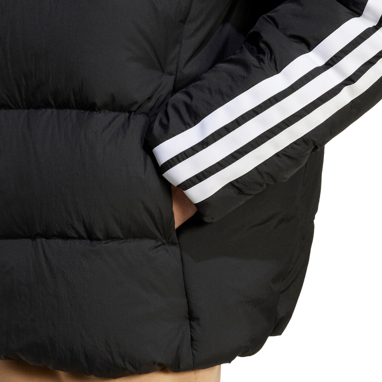 Kurtka męska ADIDAS Essentials Climawarm 3 Stripes Puffer Down Hooded 5/6