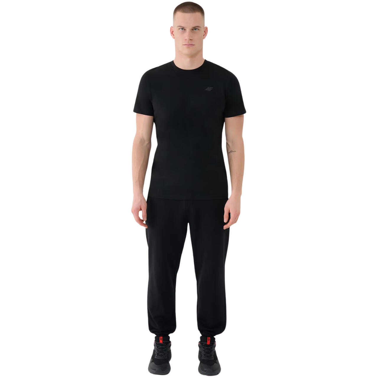 T-shirt Regular a Tinta Unita per Uomo 5/5