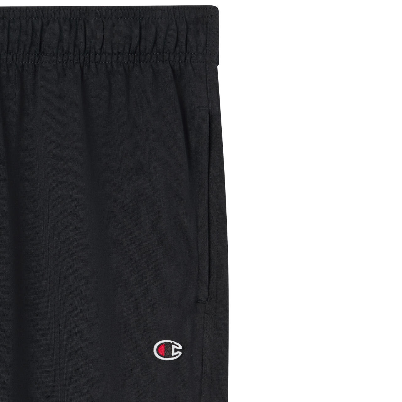 Pantaloni Uomo Champion Slim Fit Icons in Cotone Pro Jersey Melange Nero L 5/6