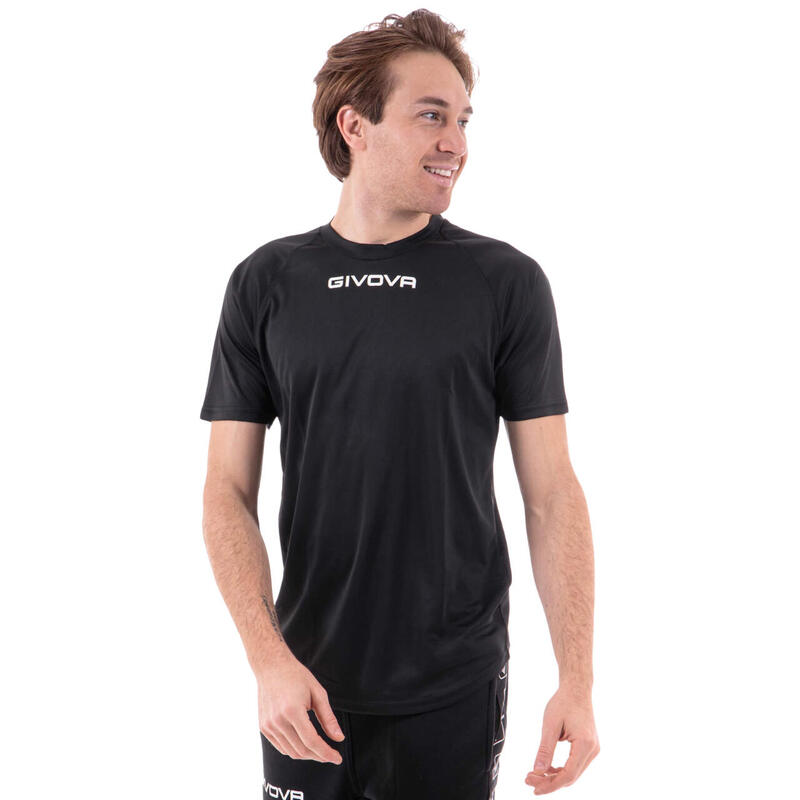 Tricou sport Givova One Microforata Negru