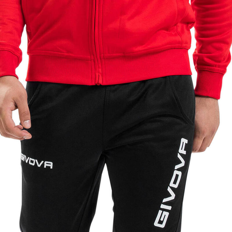 Trening Givova One Full Zip, Rosu/Negru, M