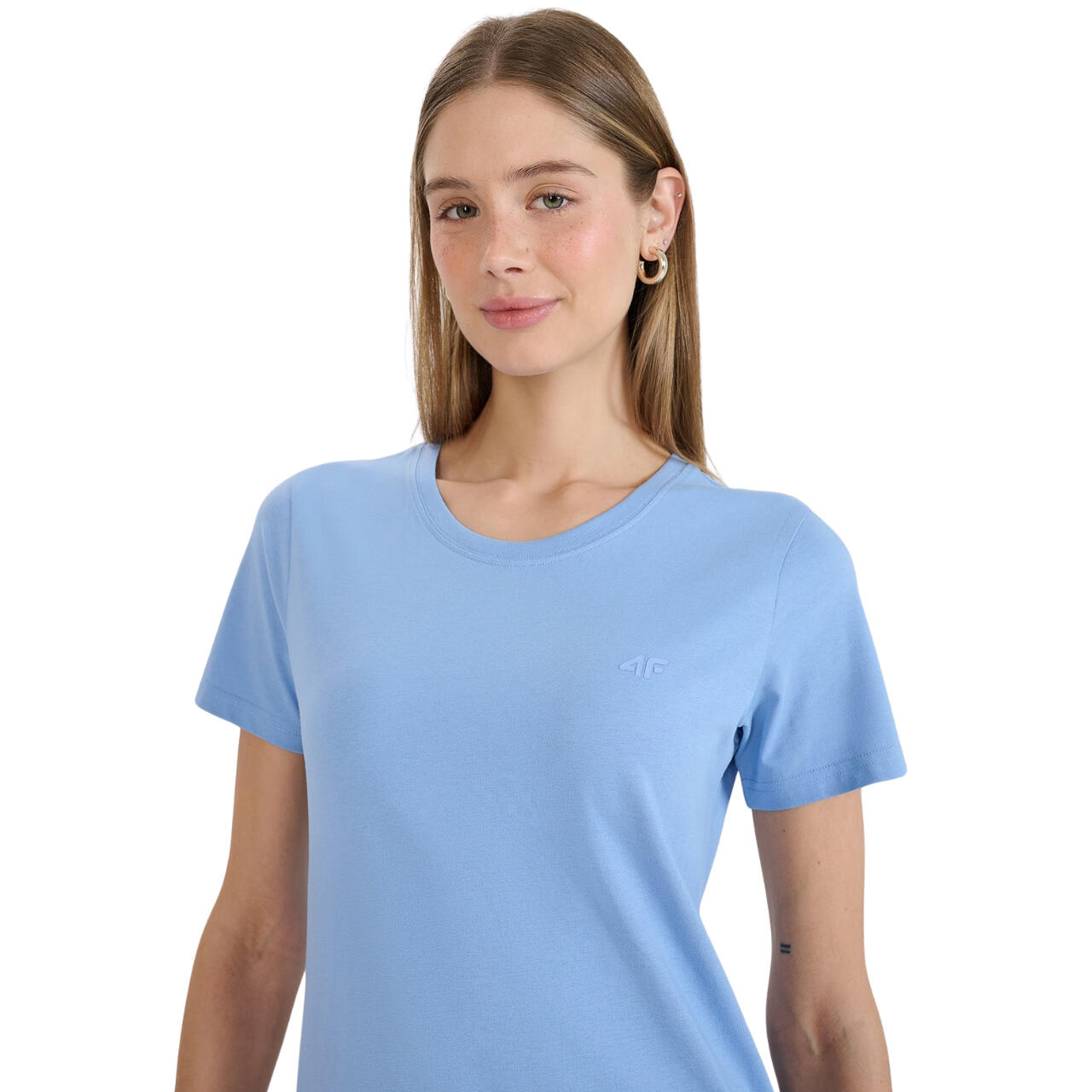 T-shirt Unie Coupe Classique pour Femme 6/6