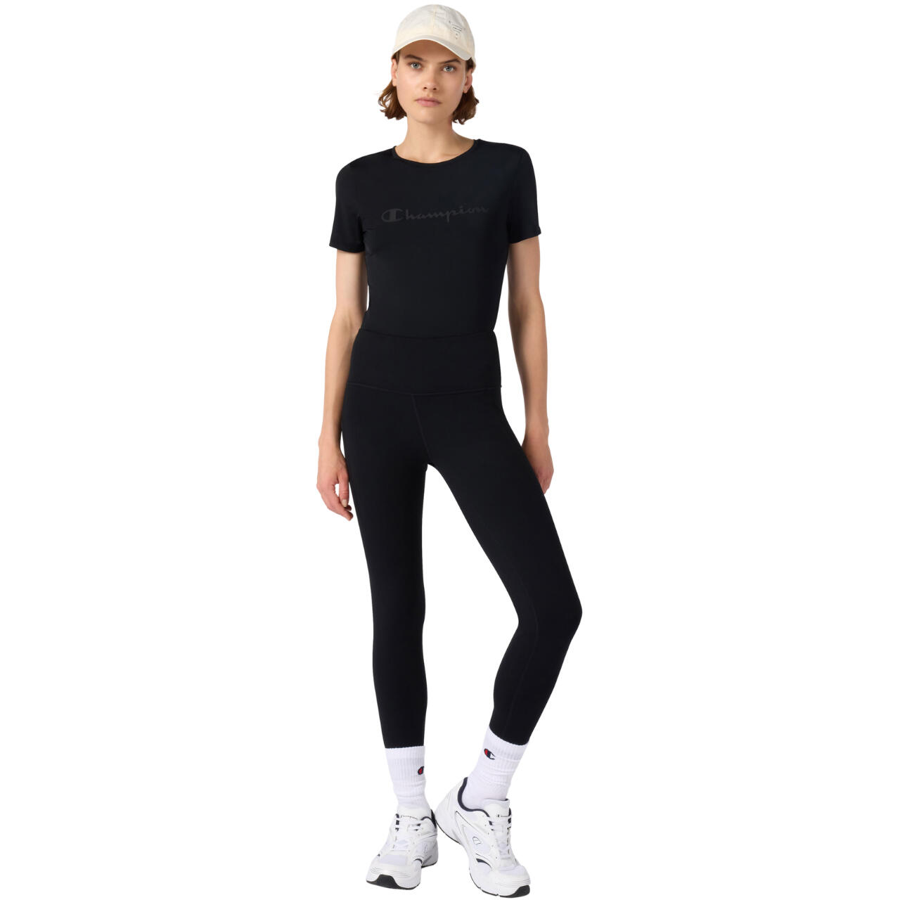 Legginsy damskie CHAMPION 7/8 z kieszenią na udzie, Quick Dry 4/4
