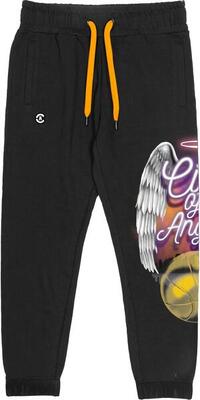 Pantaloni tuta Crooks & Castles Deathrow in pile nero.